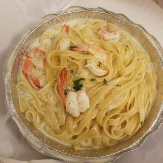 Pasta Alfredo with Shrimp